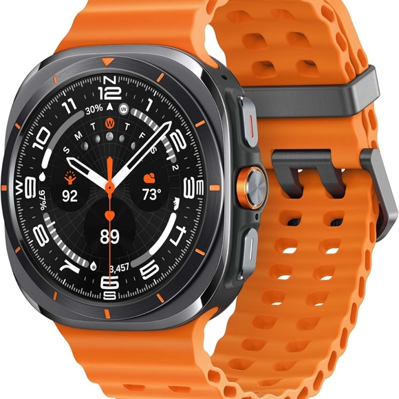 Samsung Galaxy Watch 6 Orange And Gray Flexible Wristband - Picture 1 of 10